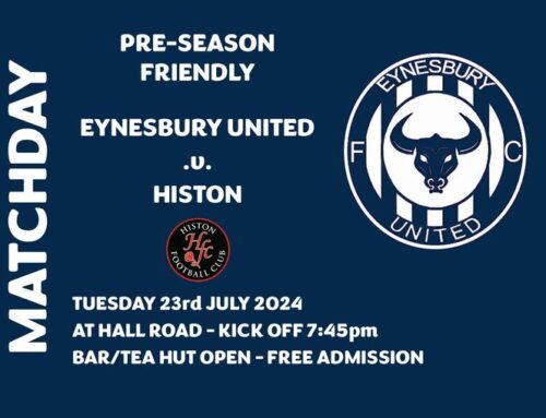 Pre-Season Concludes with a Tuesday Night Trip to Eynesbury United